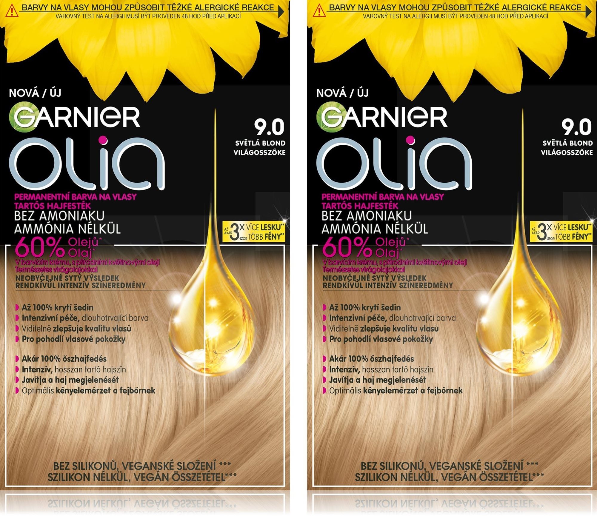 GARNIER Olia 9.0 Svetlá blond 2× 174 ml