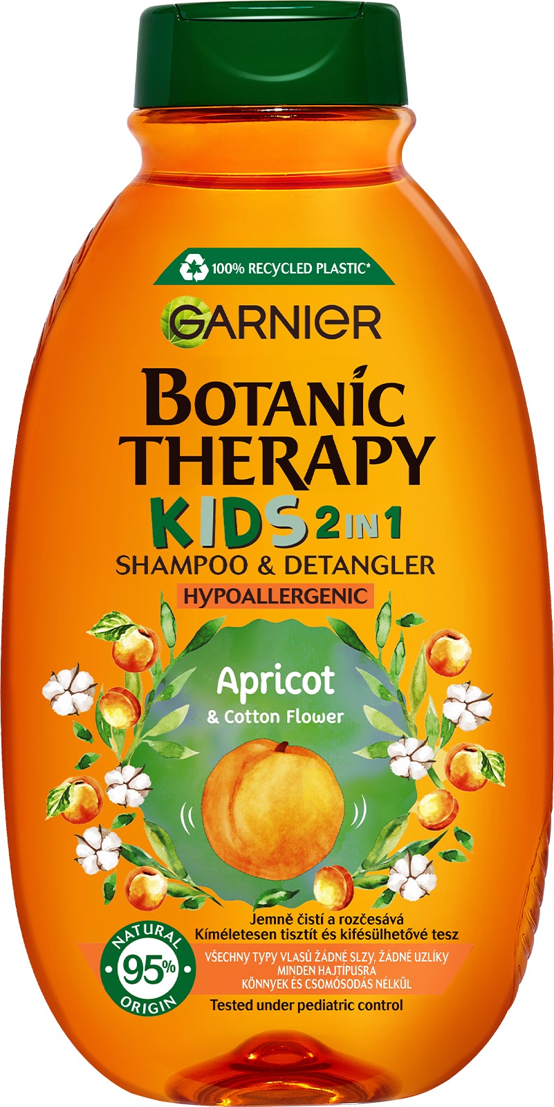 GARNIER Botanic Therapy Disney Kids 2v1 šampón & kondicionér, marhuľa, 400 ml