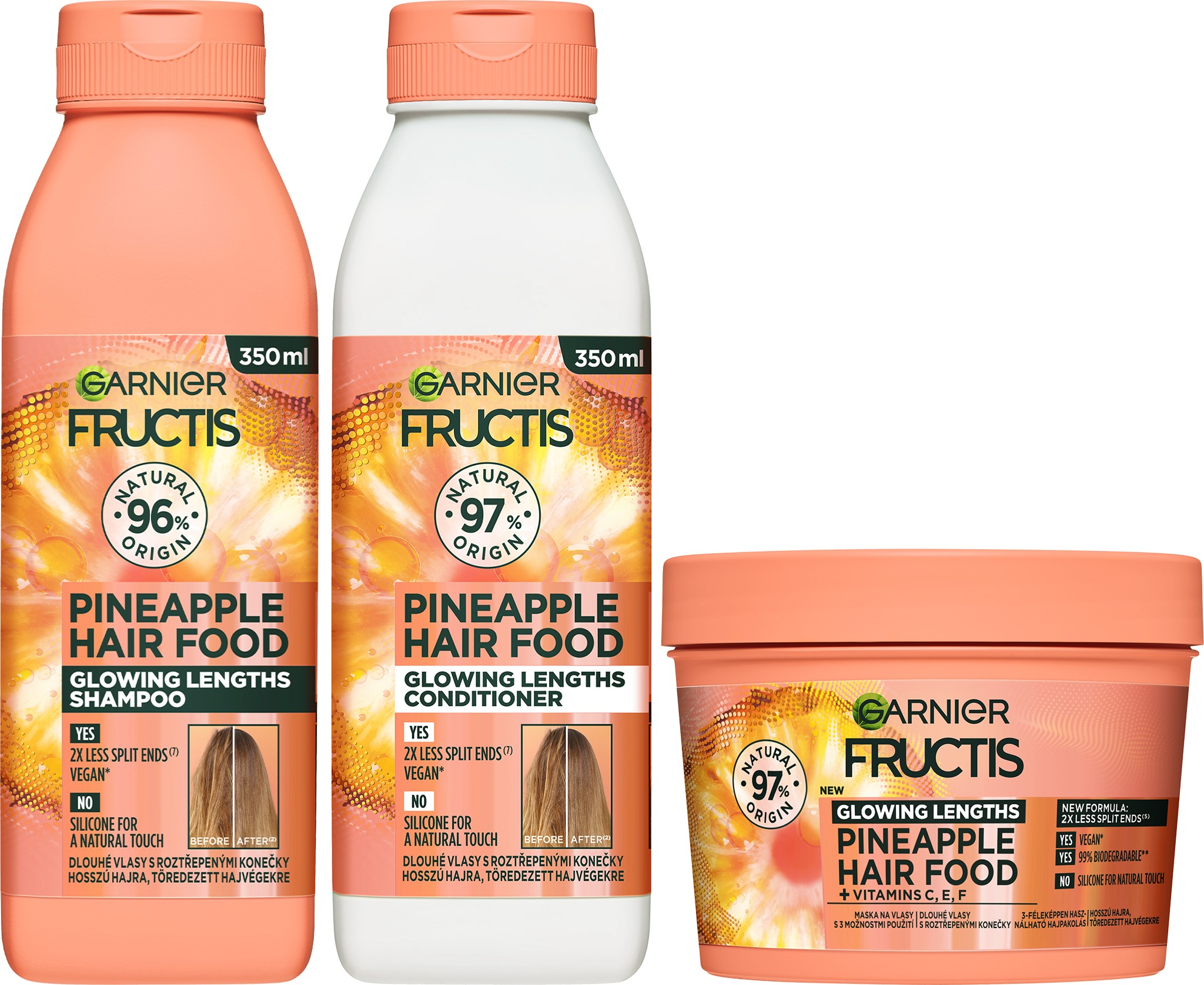 GARNIER Fructis Hair Food Pineapple Súprava 1100 ml