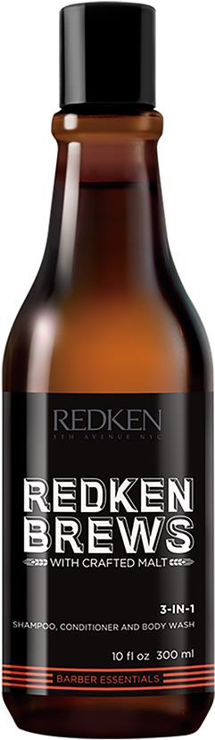 REDKEN Brews 3 in 1 Shampoo 300 ml