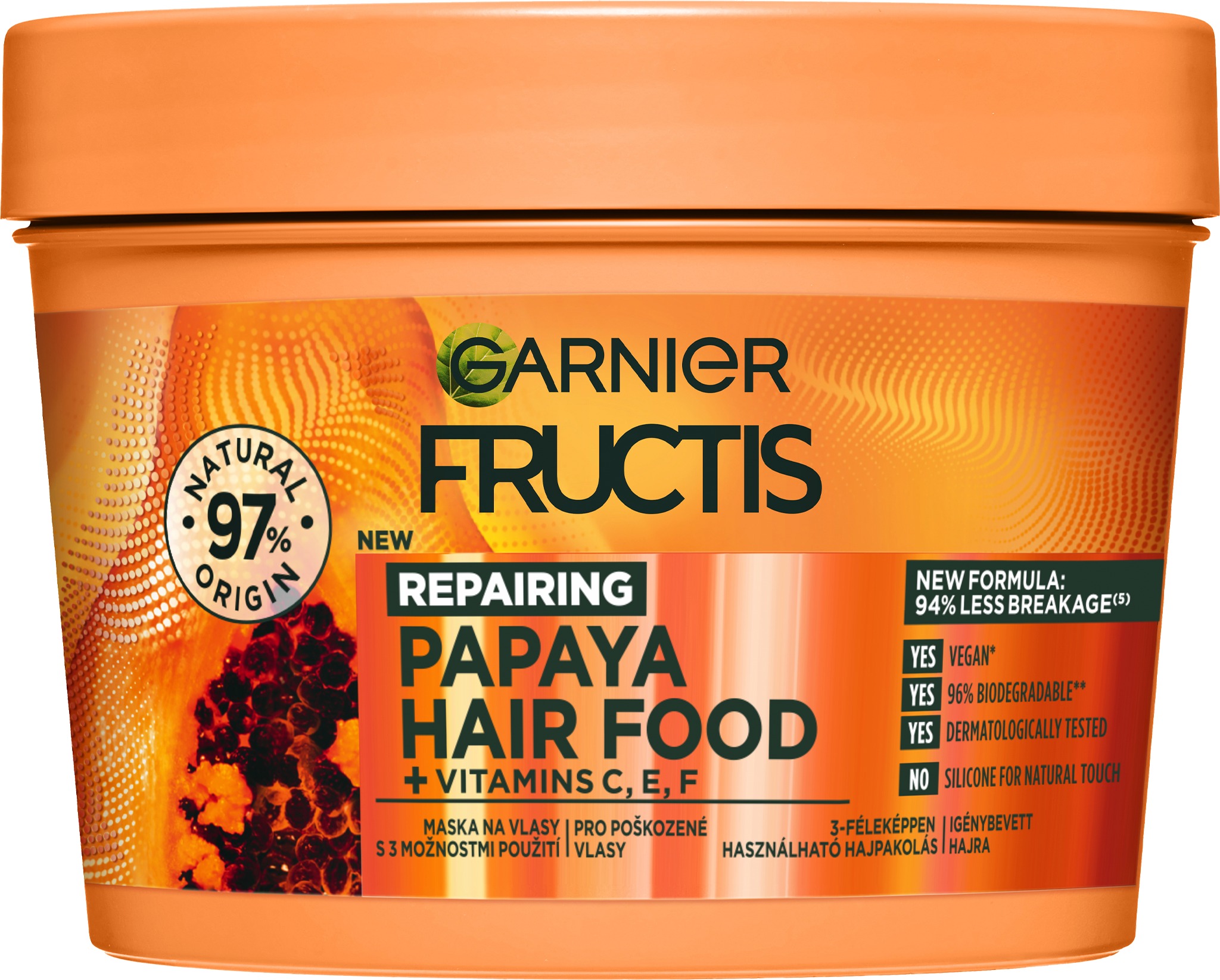 GARNIER Fructis Hair Food Papaya regeneračná maska 400 ml