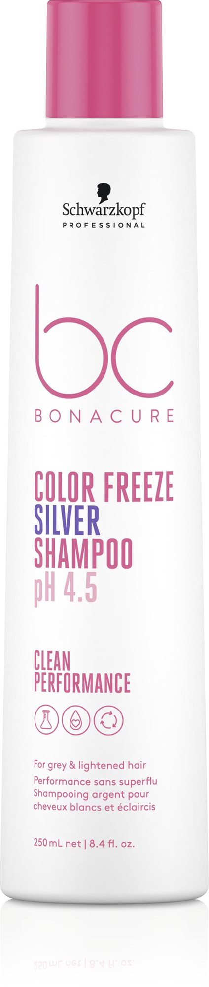 SCHWARZKOPF Professional BC Bonacure Clean Balance Color Freeze Šampón so striebornými reflexmi 250