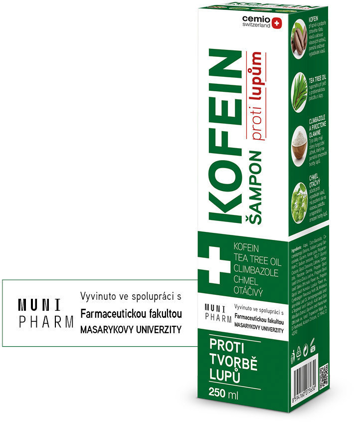 CEMIO Kofein Šampón proti lupinám 250 ml