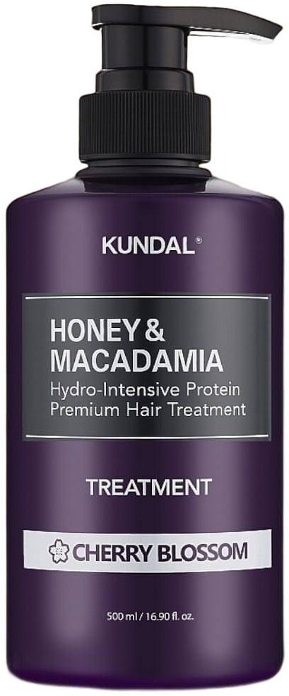 KUNDAL Honey & Macadamia Treatment hydrointenzívna proteínová kôra na vlasy Cherry Blossom 500 ml