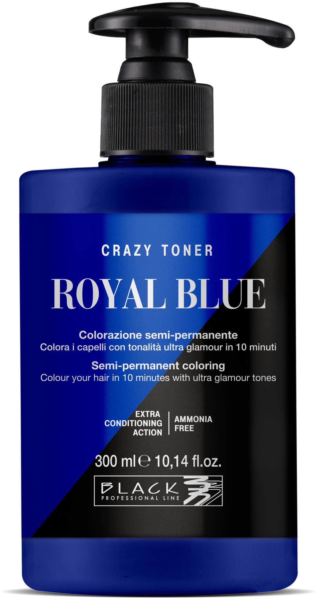 BLACK PROFESSIONAL Farebný toner na vlasy Royal Blue 300 ml