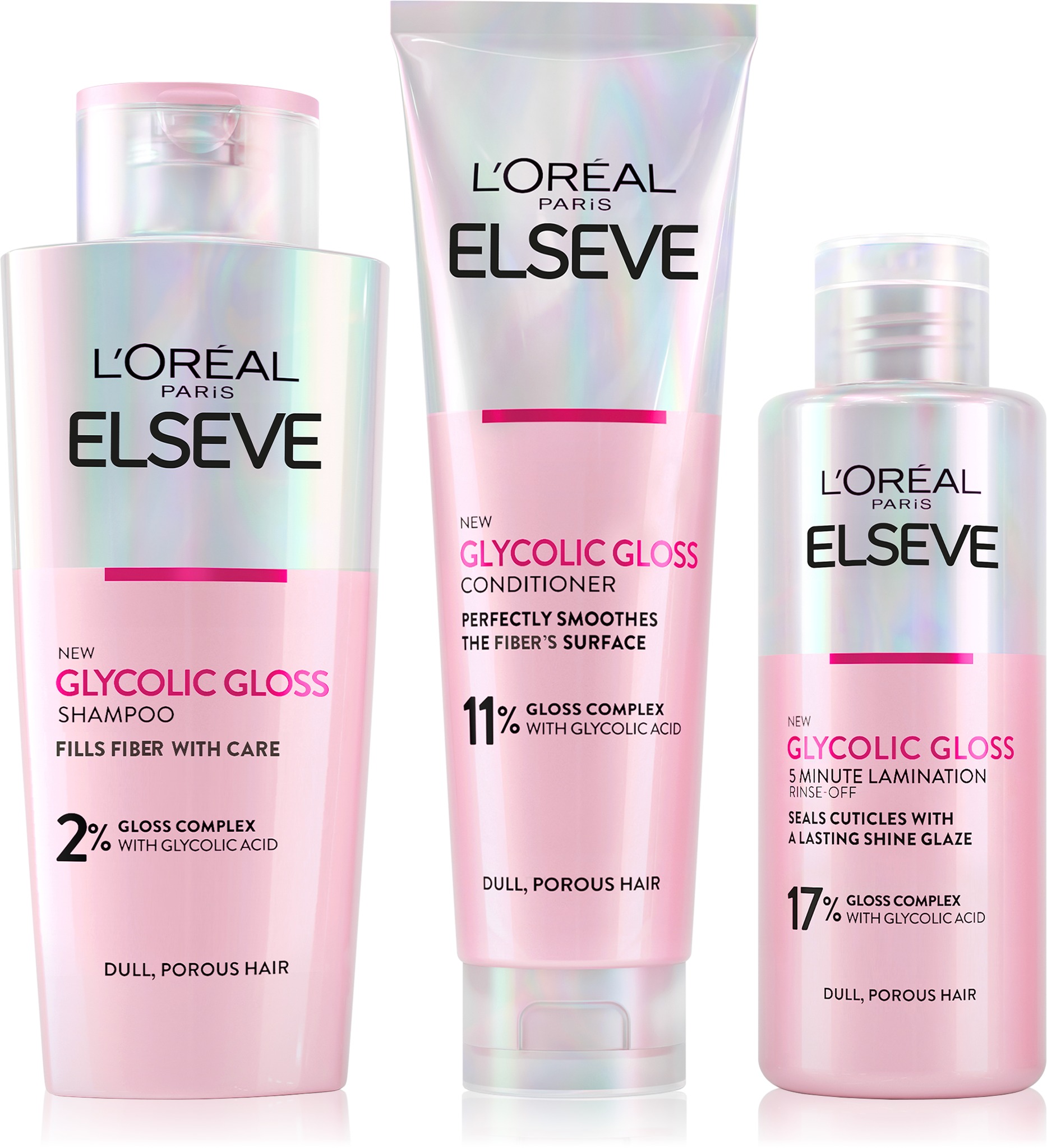 L'ORÉAL PARIS Elseve Glycolic Gloss Sada 550 ml