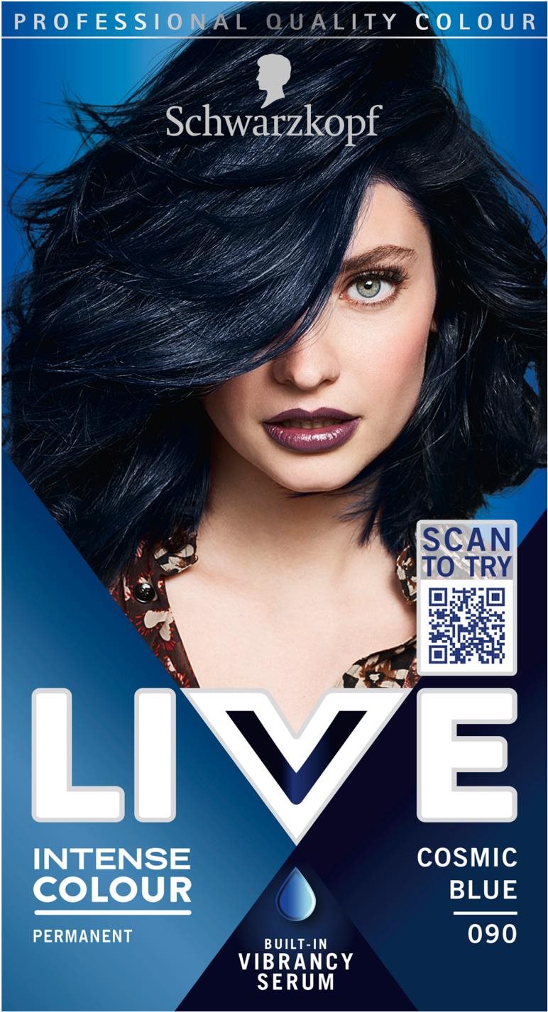 SCHWARZKOPF LIVE Intense Colour 090 Kozmická modrá 50 ml