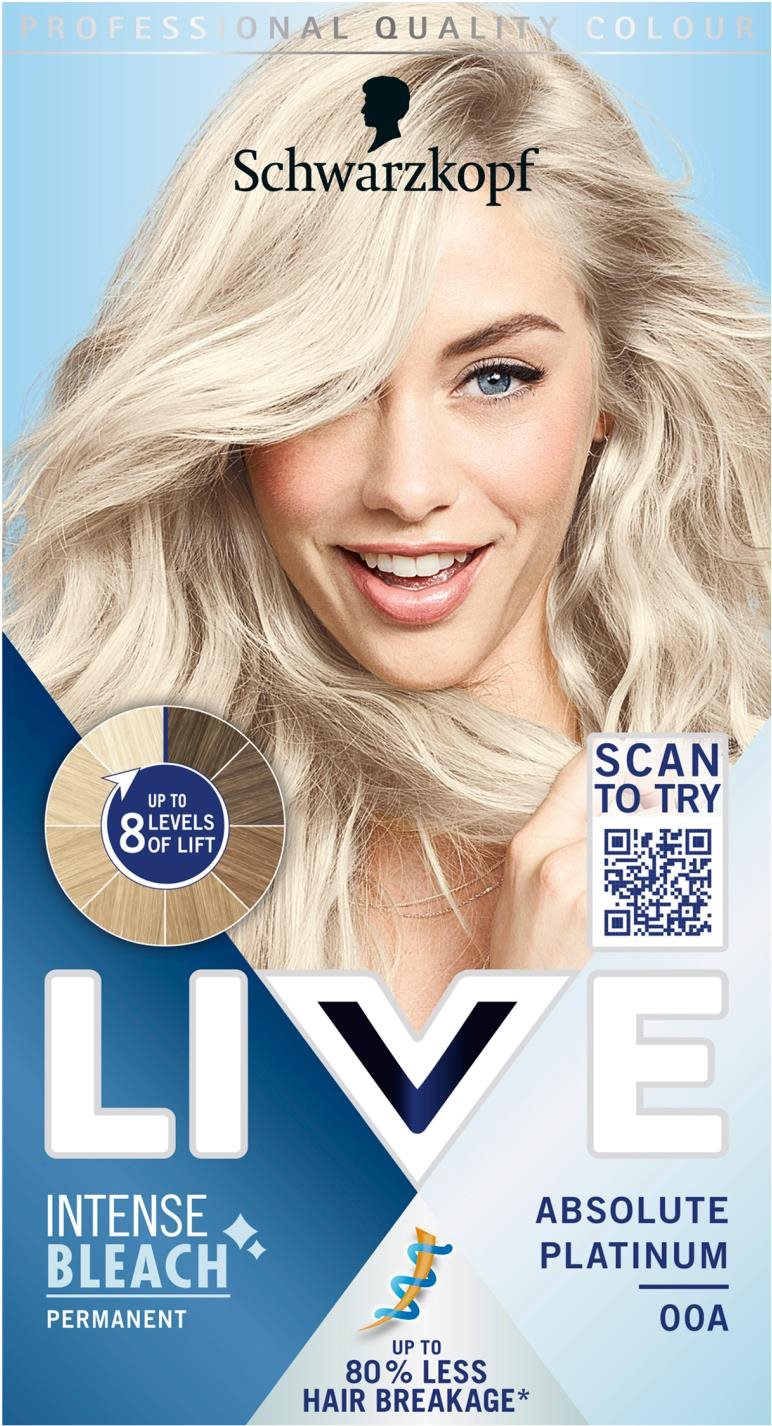 SCHWARZKOPF LIVE Intense Bleach 00A Absolútna platinová zosvetľovač 50 ml