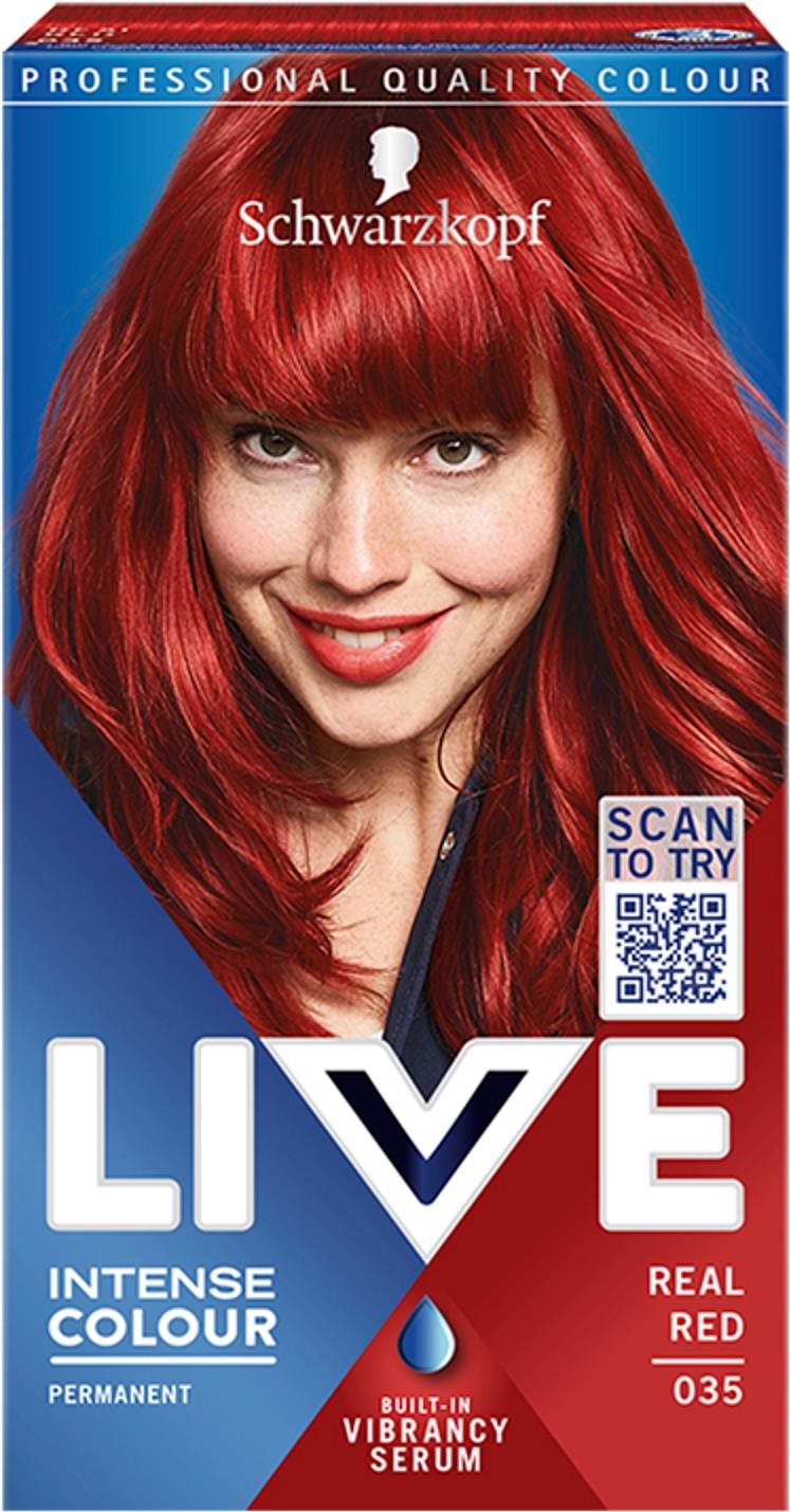SCHWARZKOPF LIVE Intense Colour 035 Pravá červená 50 ml