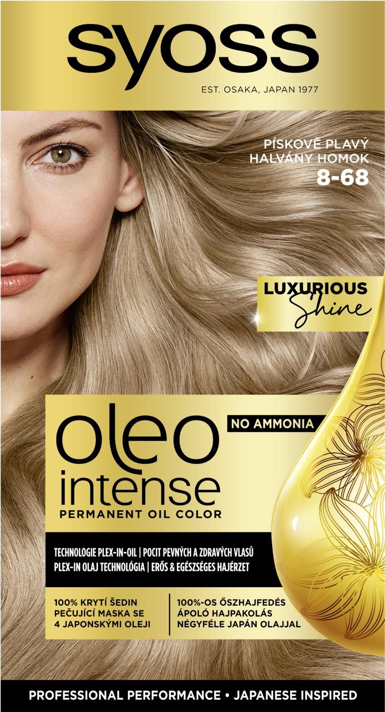 SYOSS Oleo Intense 8-68 Pieskovo plavý 50 ml