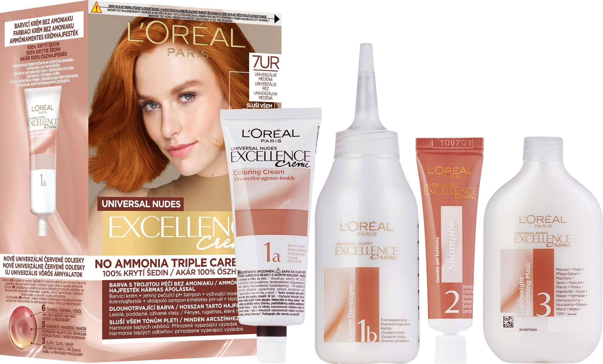 L'ORÉAL PARIS Excellence Universal Nudes 7UR, univerzálna medená