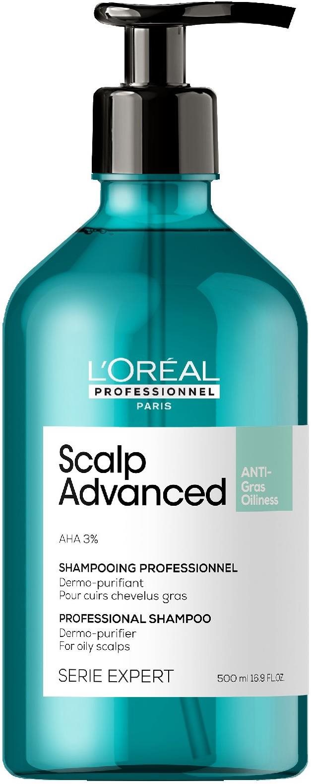 L'ORÉAL PROFESSIONNEL Serie Expert Scalp Advanced Anti Oiliness Dermo Purifier šampón 500 ml