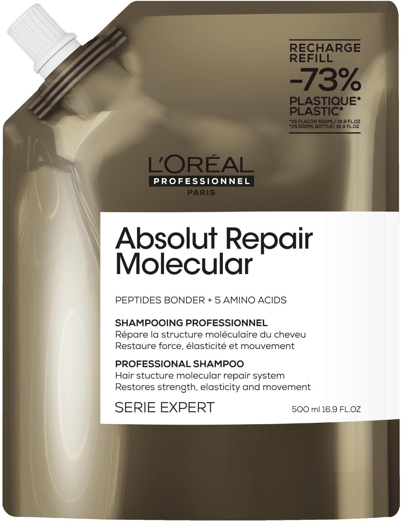 L'ORÉAL PROFESSIONNEL Absolut Repair Molecular Shampoo náhradná náplň 500 ml