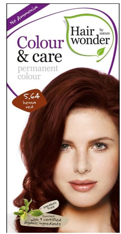 HAIRWONDER Dlhotrvajúca farba červená henna 5.64 100 ml