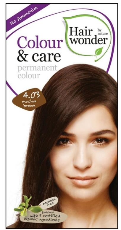 HAIRWONDER Dlhotrvajúca farba mocca hnedá 4.03 100 ml