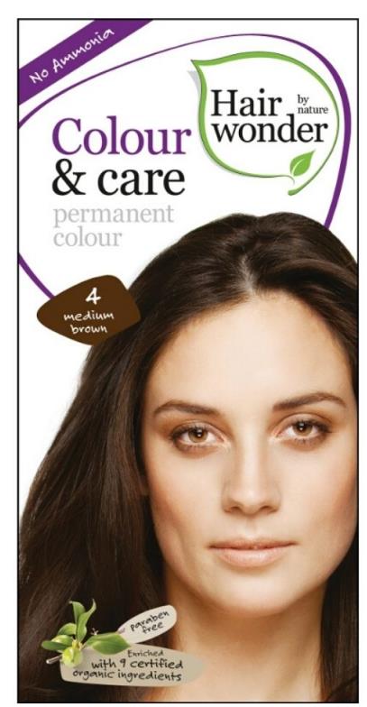 HAIRWONDER Dlhotrvajúca farba stredne hnedá 4 100 ml