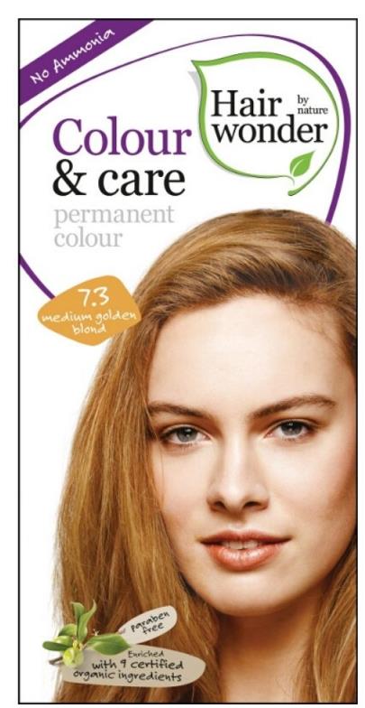 HAIRWONDER Dlhotrvajúca farba stredne zlatá blond 7.3 100 ml