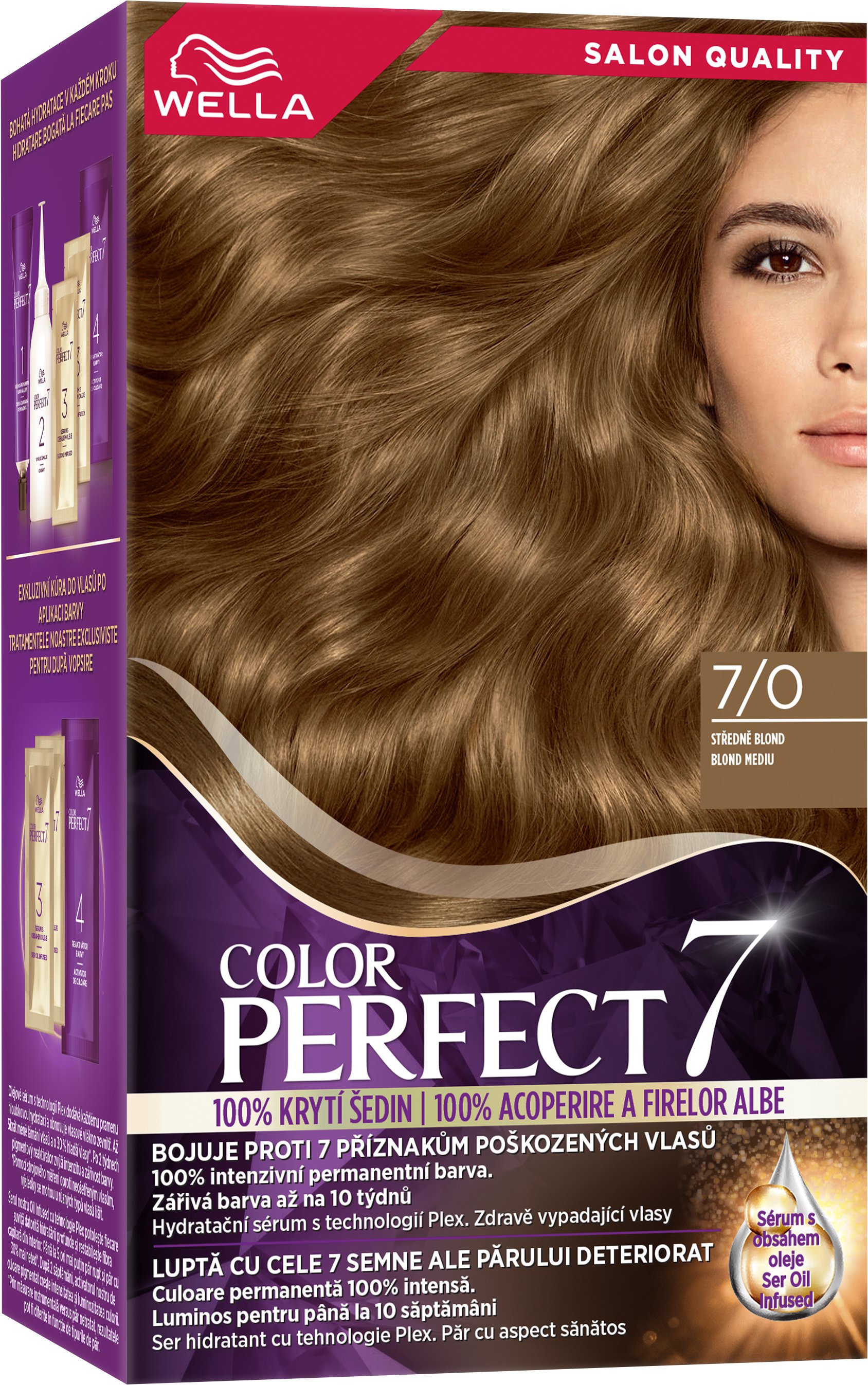 WELLA Color Perfect 7/0 Stredne blond 135 ml
