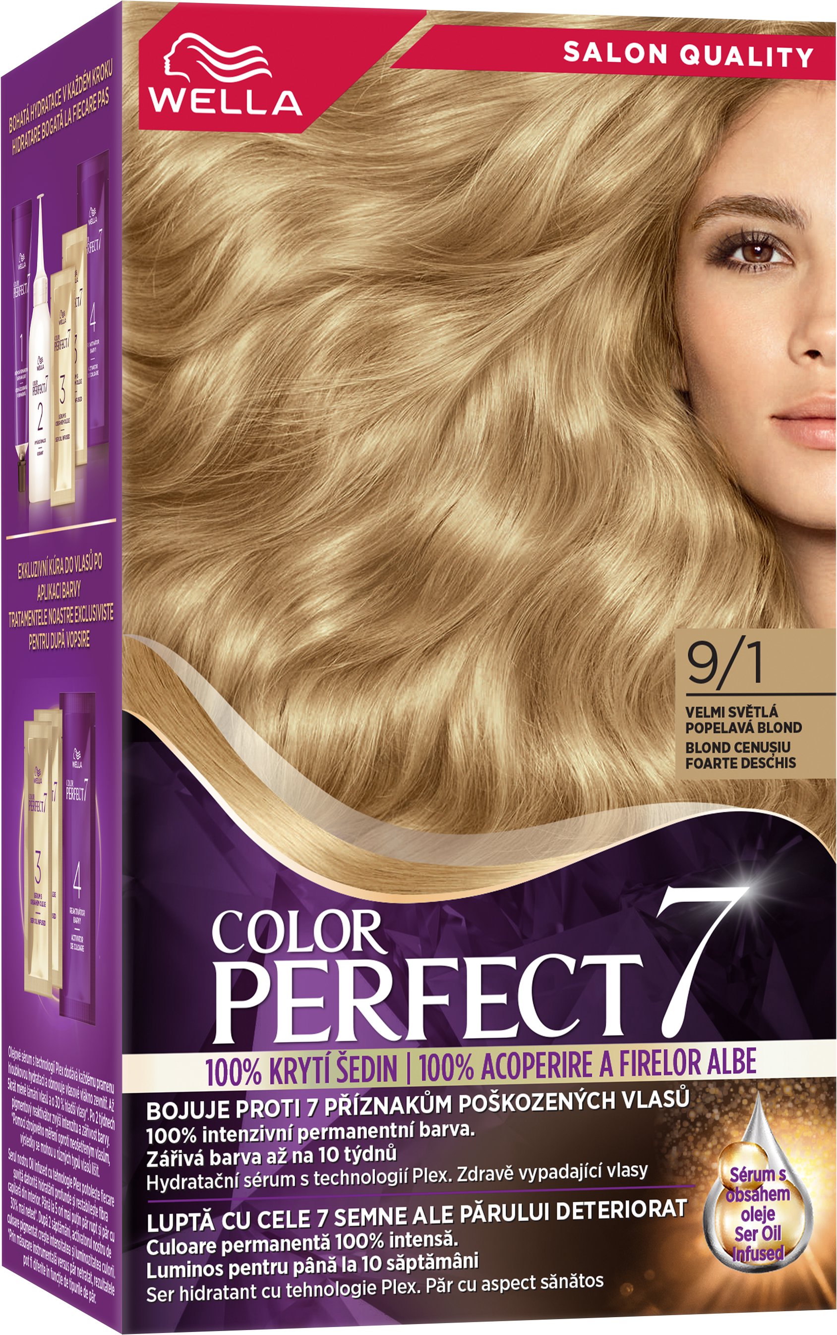 WELLA Color Perfect 9/1 Veľmi svetlá popolavá blond 135 ml