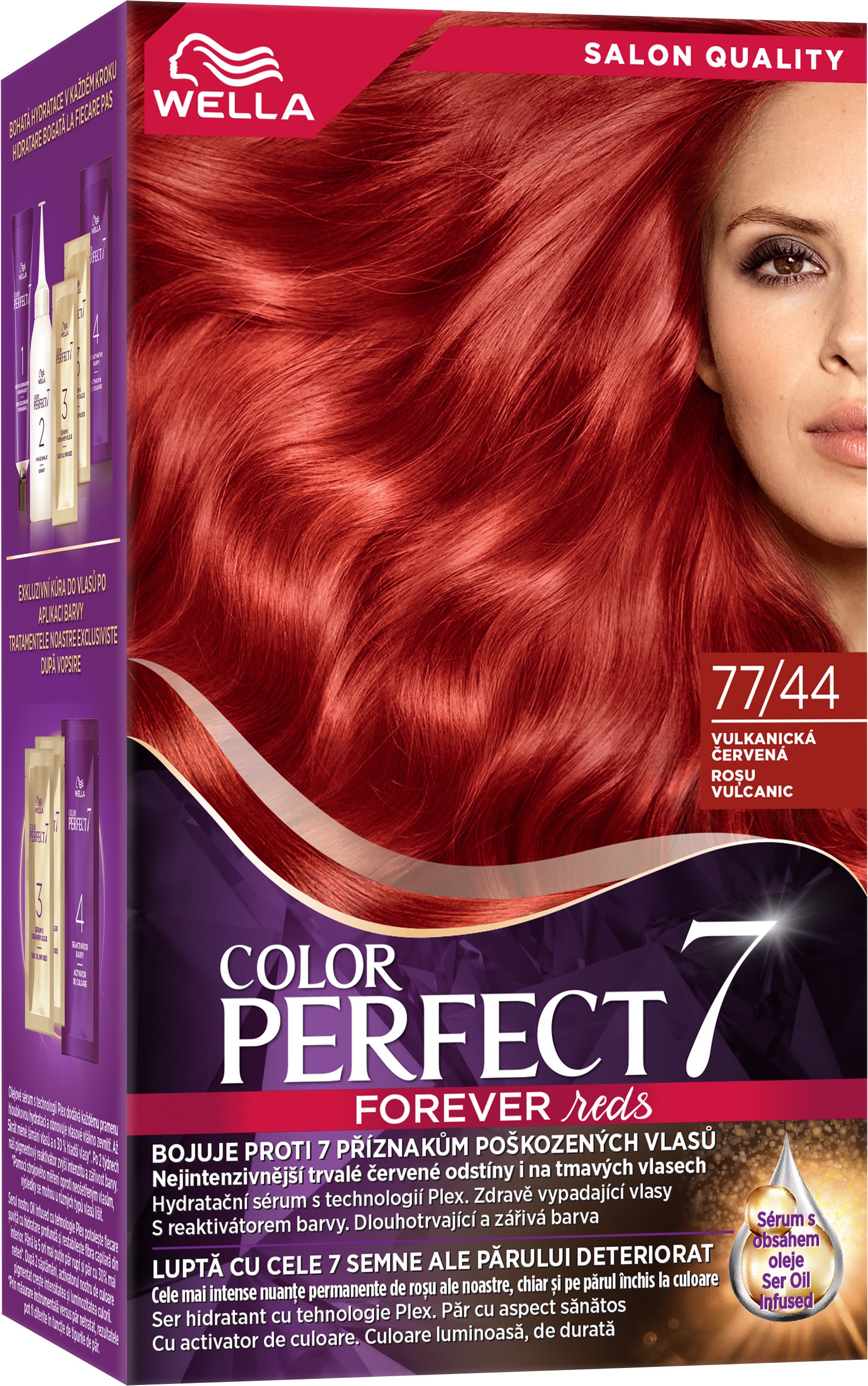 WELLA Color Perfect 77/44 Vulkanická červená 135 ml