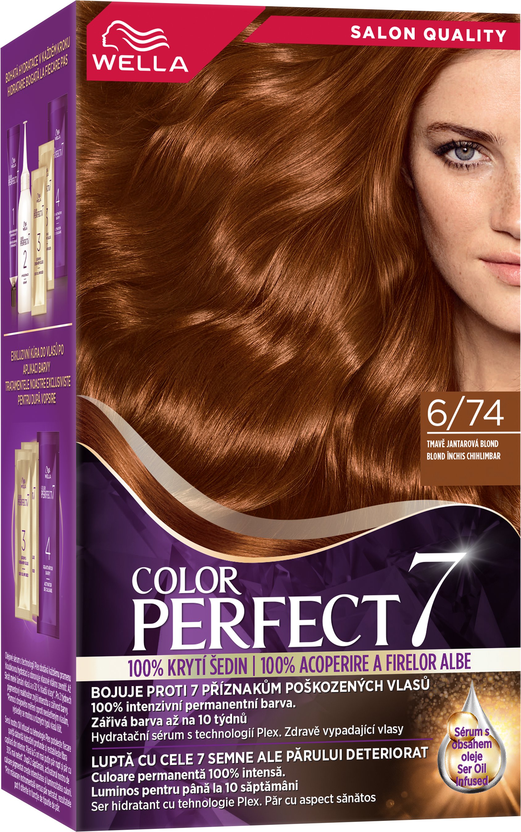 WELLA Color Perfect 6/74 Tmavo jantárová blond 135 ml