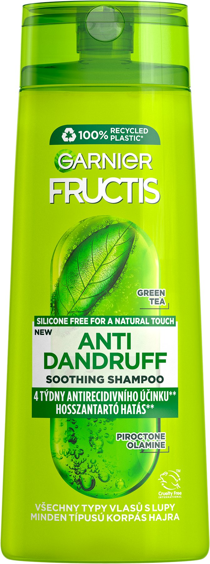 GARNIER Fructis Antidandruff Upokojujúci šampón pre všetky typy vlasov s lupinami, 400 ml