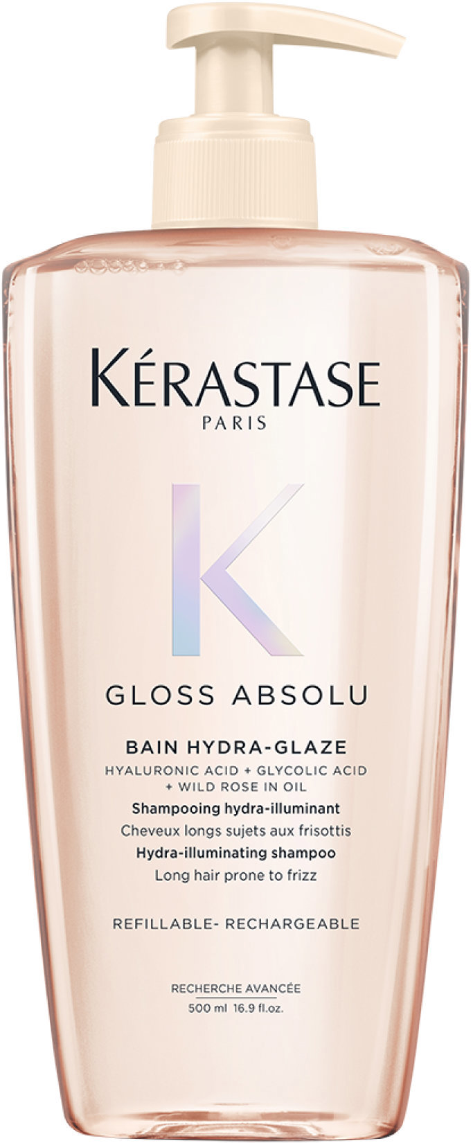 KÉRASTASE Gloss Absolu Bain Hydra-Glaze Refillable Bottle 500 ml