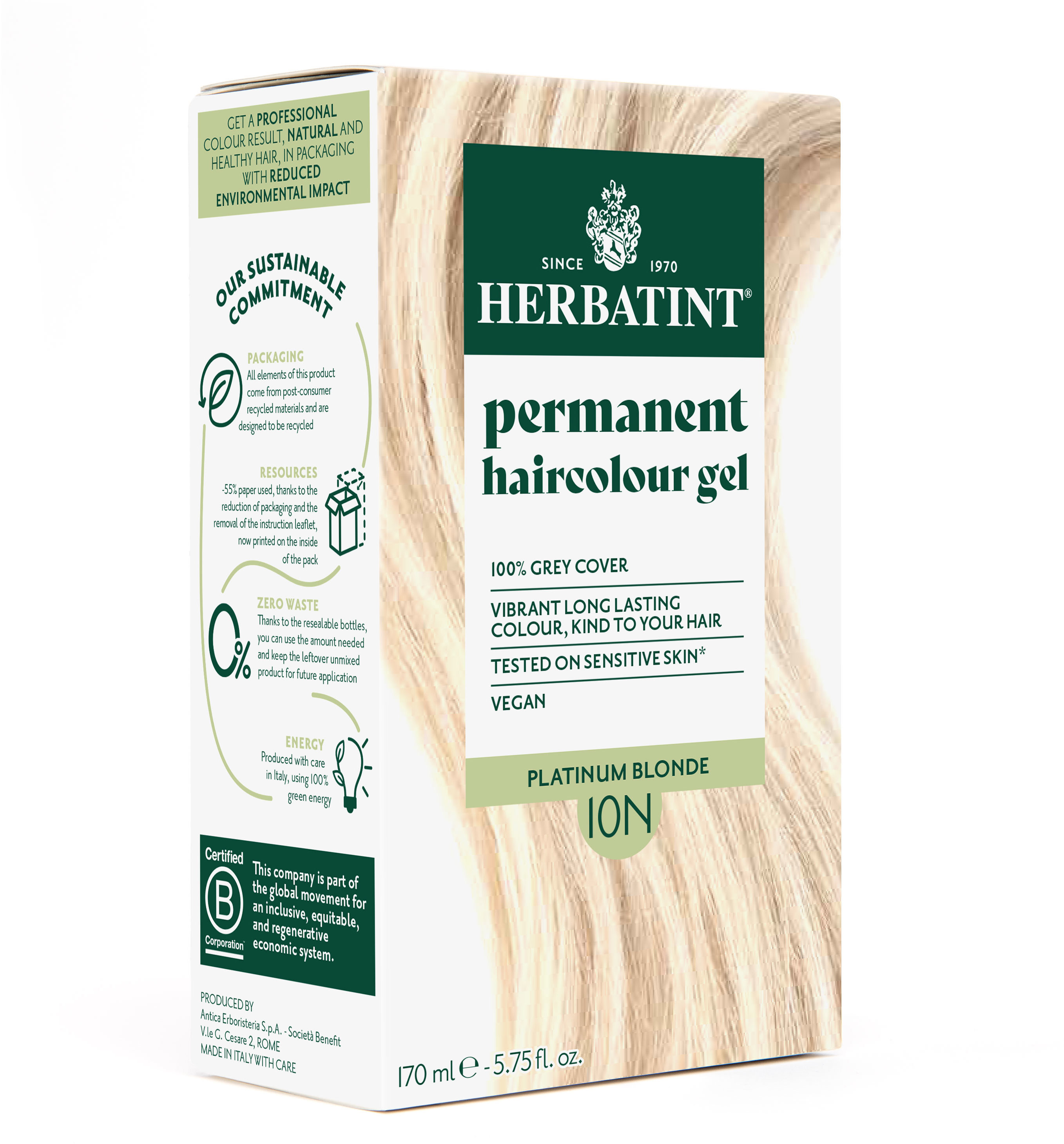 HERBATINT 10N platinová blond 170 ml