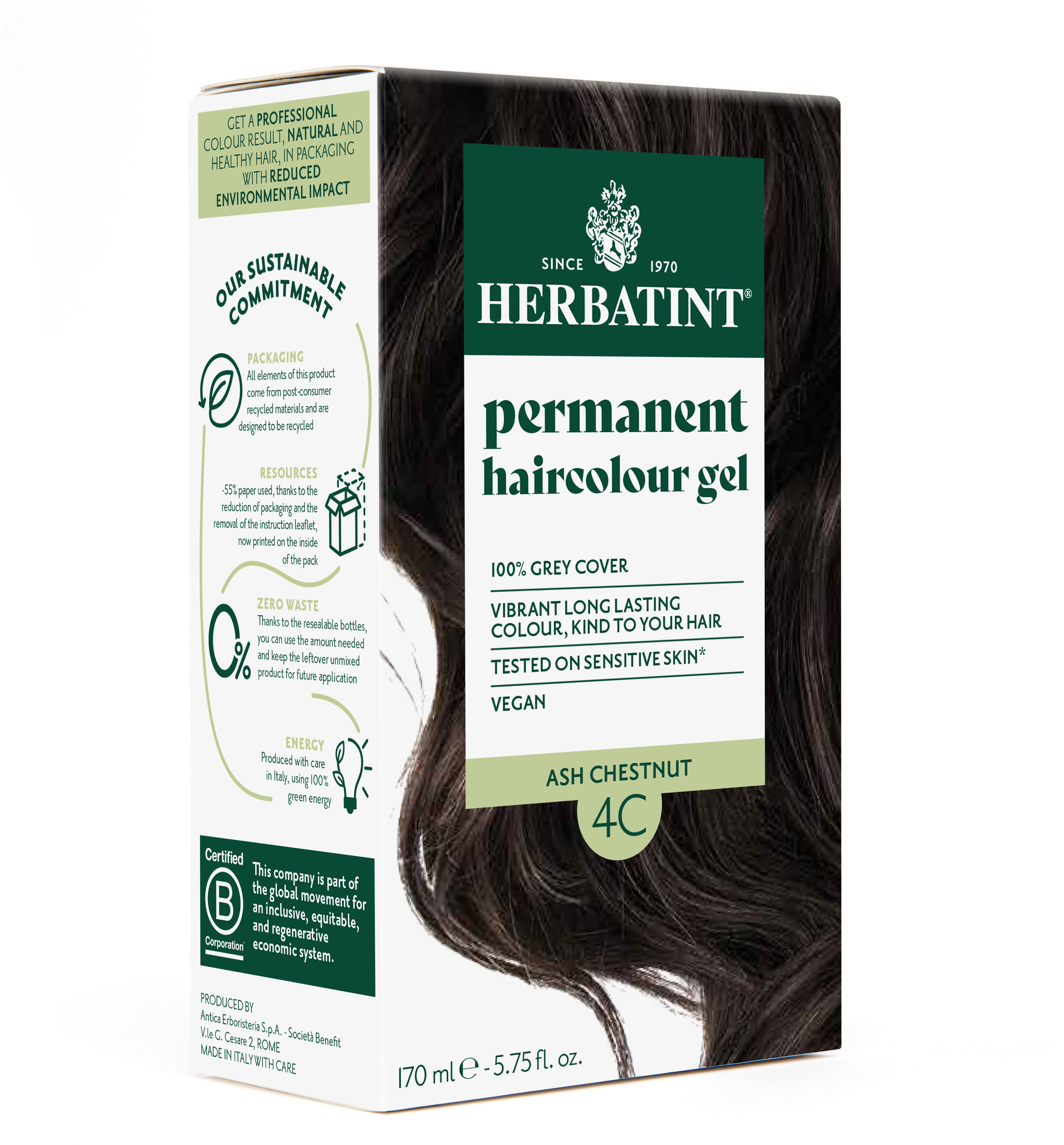 HERBATINT 4C popolavý gaštan 170 ml