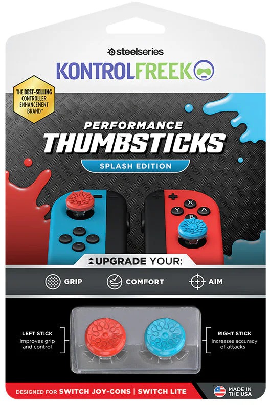 KontrolFreek Splash Red and Blue Kit – Nintendo