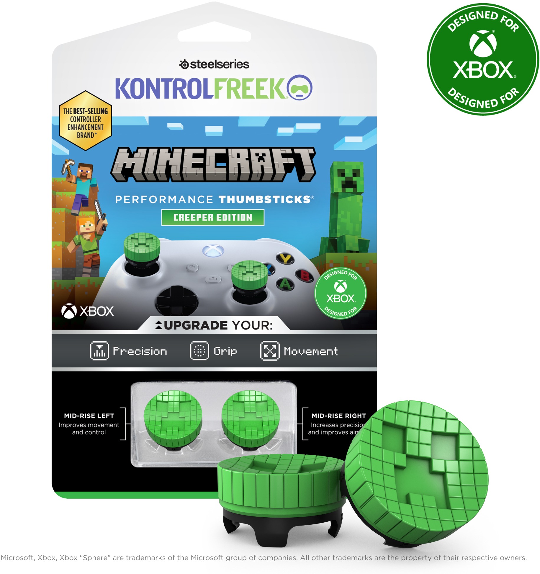 KontrolFreek Minecraft Creeper Kit – XBX/XB1