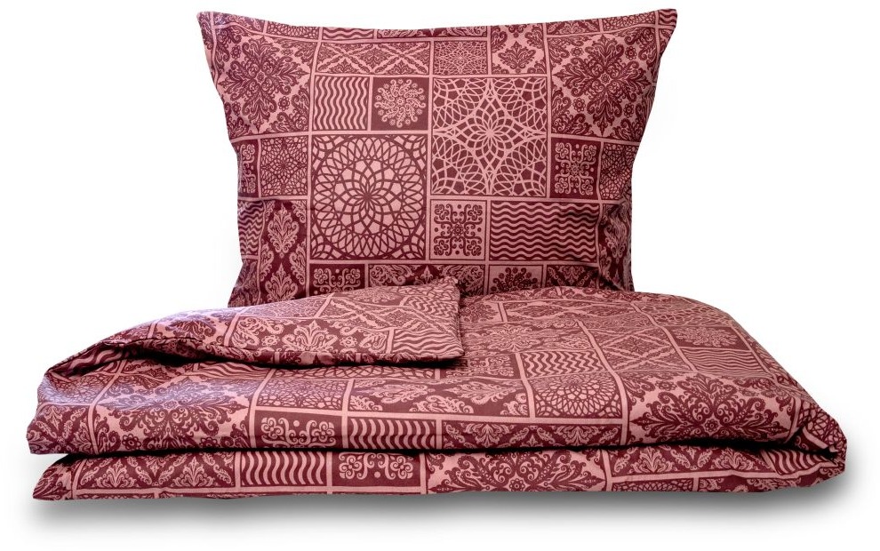 Kvalitex Obliečky bavlna renforcé 1 + 2, 200 × 200, 70 × 90 cm Tokyo vínové