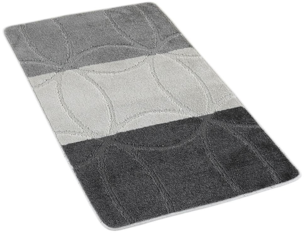 Kvalitex Kúpeľňová predložka 60 × 100 cm geometria sivá