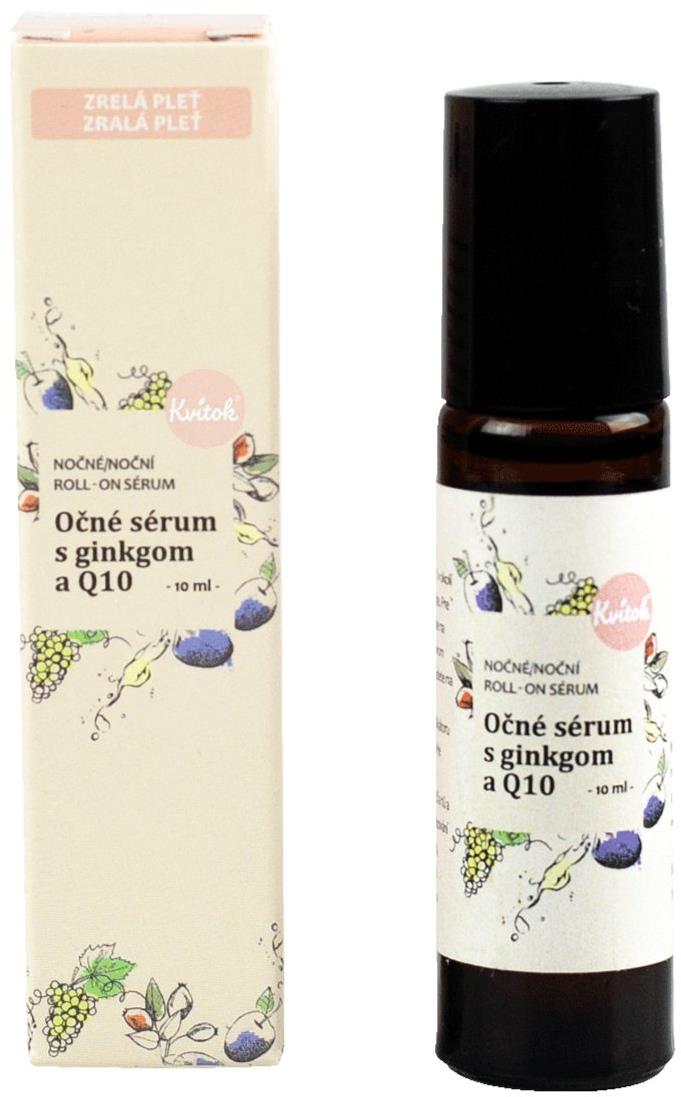 Kvitok roll-on sérum na očné okolie s koenzýmom Q10 – nočné 10 ml