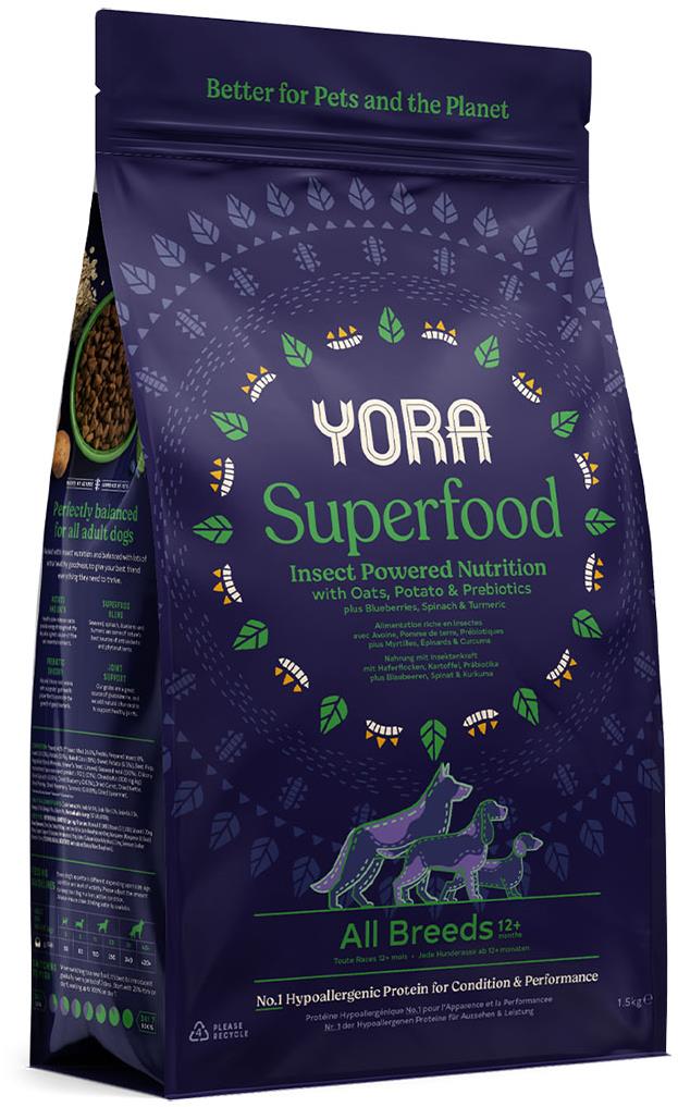 YORA granuly z hmyzu Superfood Adult All Breeds 12 kg