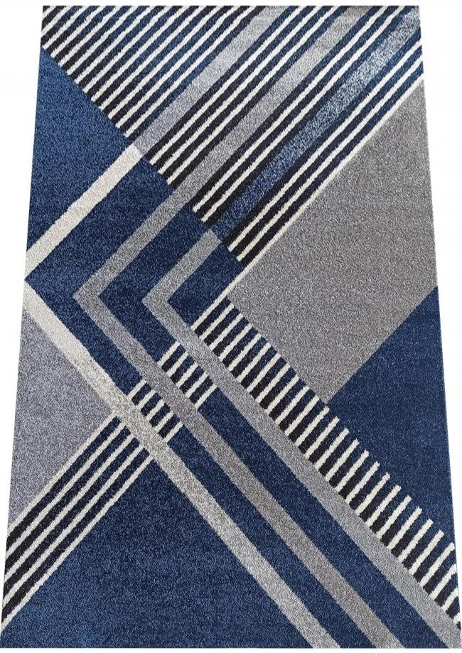 Kusový koberec Otto 03 sivotyrkysový – 80 × 150 cm