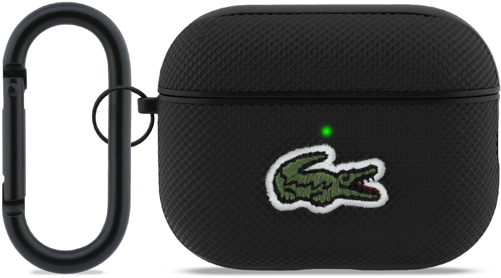 Lacoste Petit Pique Croc Logo Patch Puzdro pre AirPods Pro 3 Black