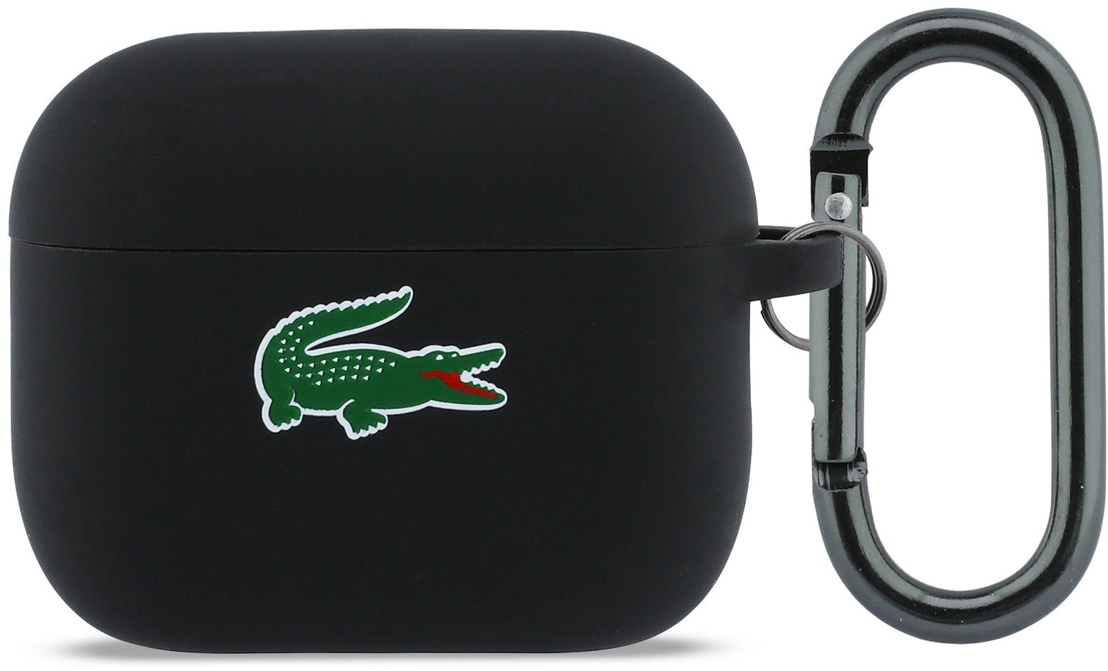 Lacoste Liquid Silicone Croc Logo Puzdro pre AirPods Pro 3 Black