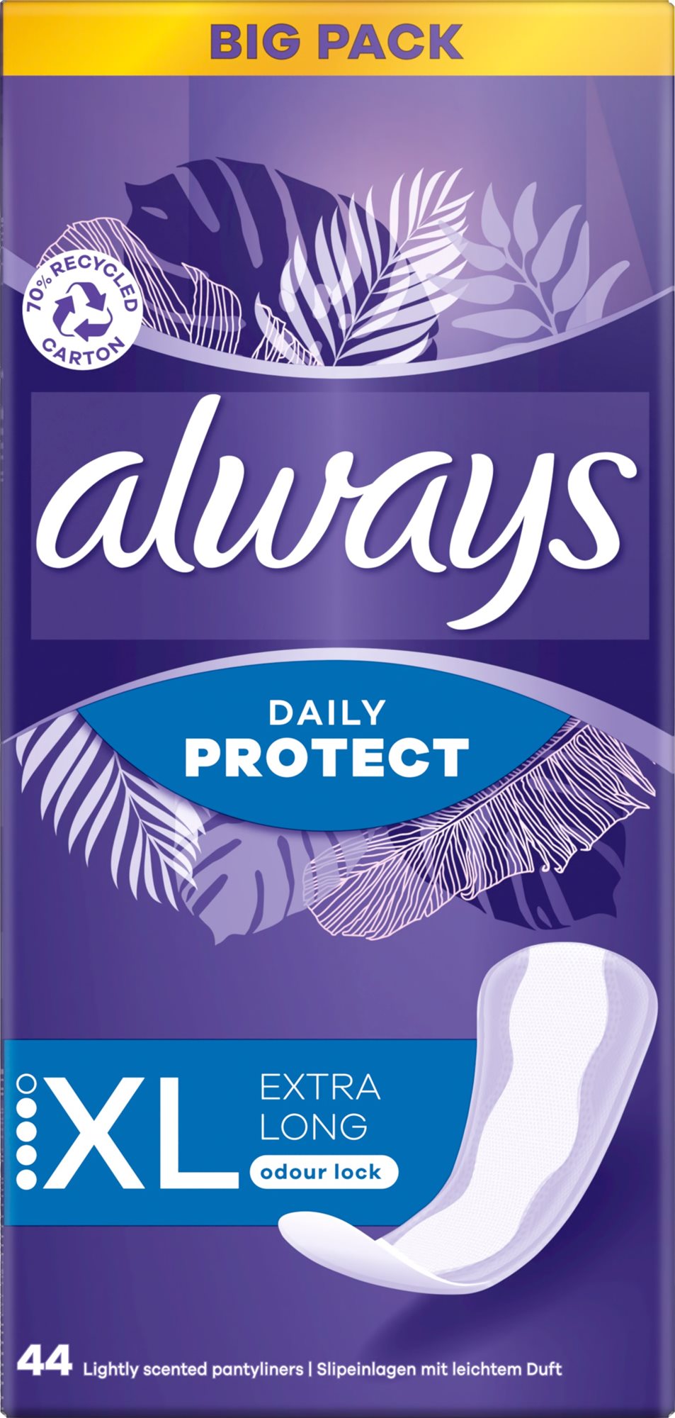 ALWAYS Dailies Extra Protect Long Plus Intímky 44 ks