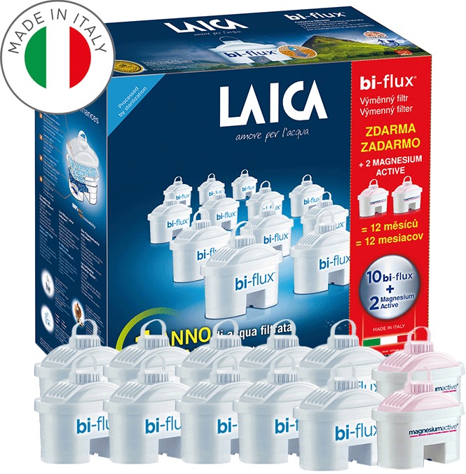 Laica Bi-Flux univerzálny 10ks + 2ks magnézium F12SES0