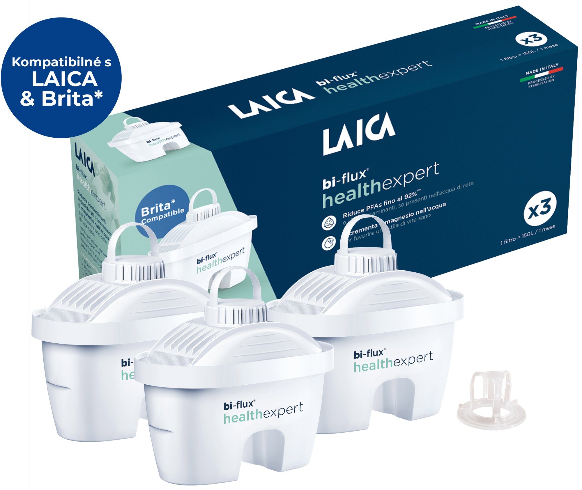 Laica Bi-Flux Healthexpert Slim P3M 3 ks