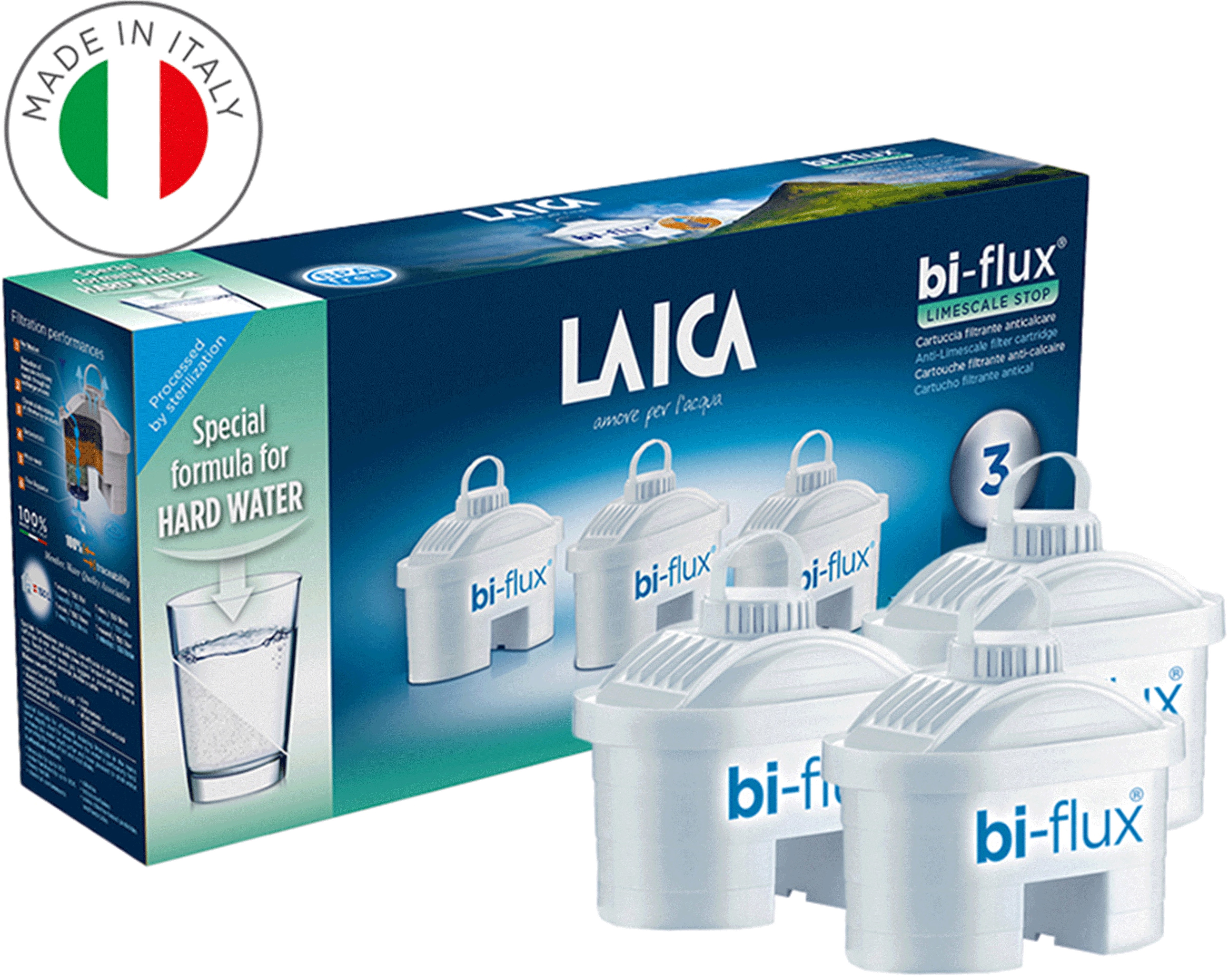 Laica Bi-Flux proti vodnému kameňu H3M, 3ks