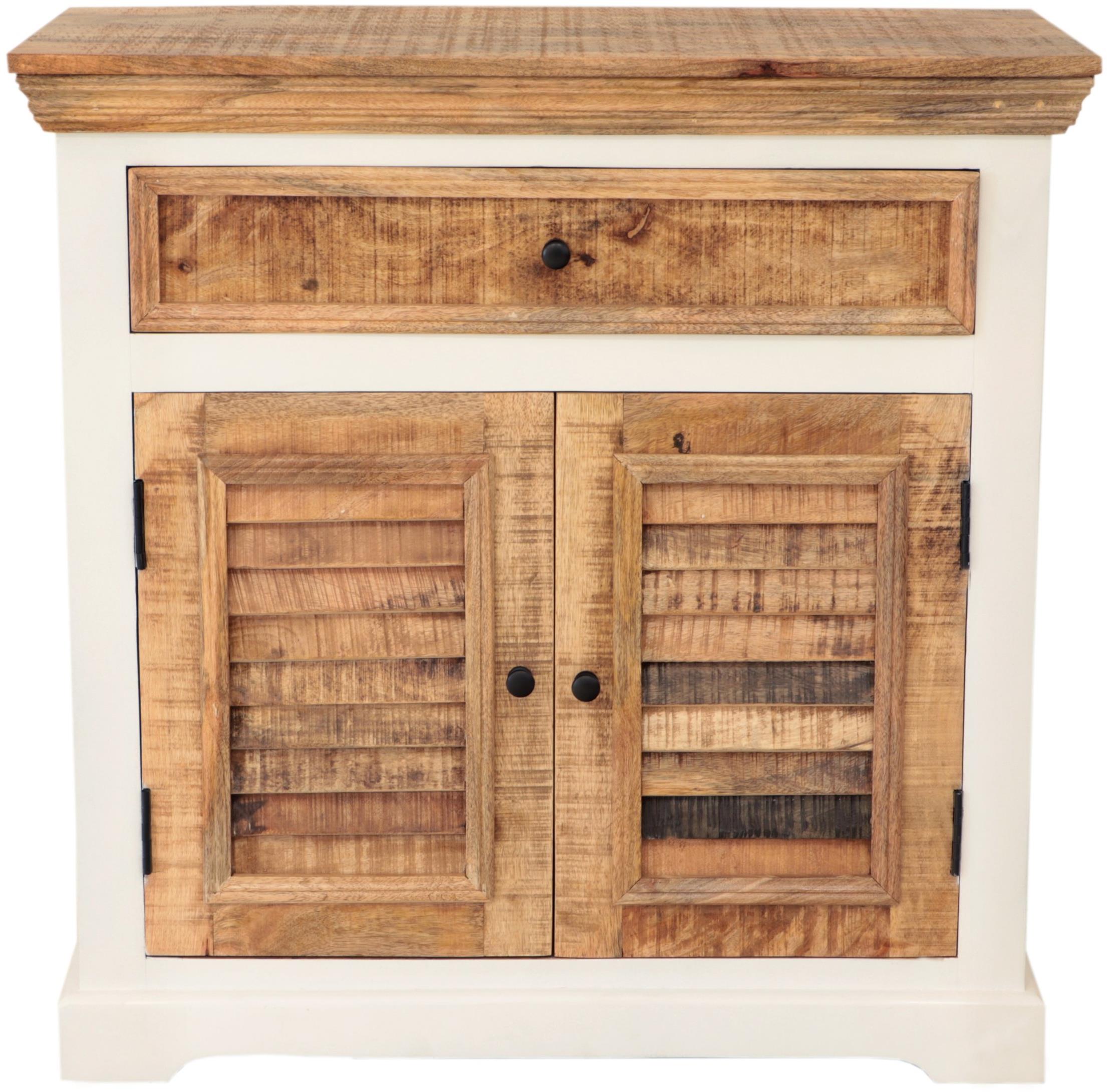 LAKŠMI Komoda Agni 90 × 90 × 45 z mangového dreva