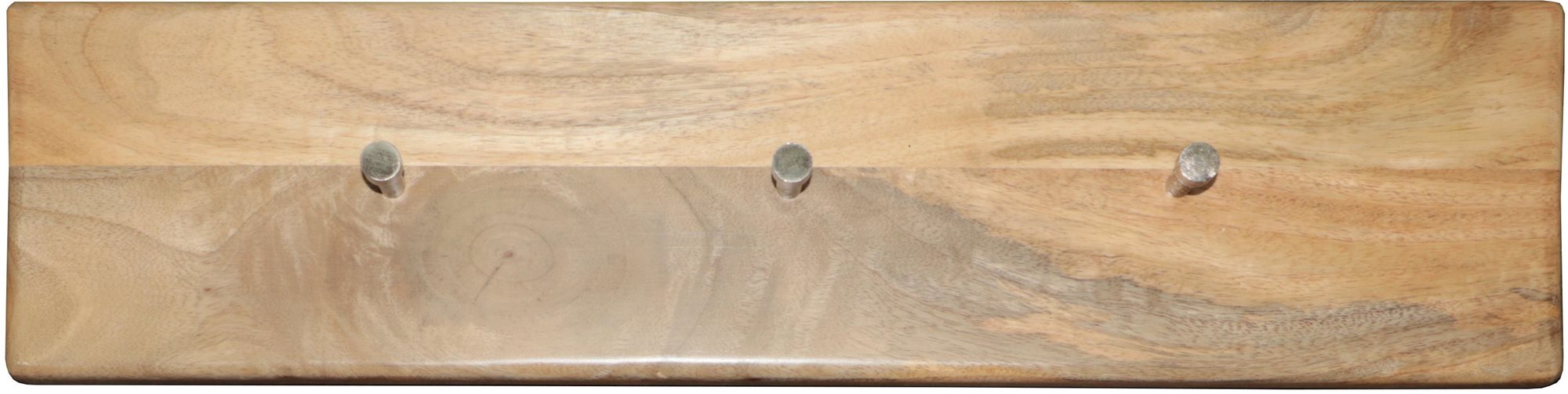 LAKŠMI Vešiak Hina s 3 háčikmi 60 × 15 × 2,5 cm, mangové drevo