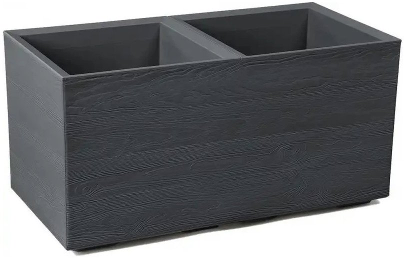 Lamela Kvetináč Karo Eco Coffee doska, antracit, 800 × 400 × 400 mm