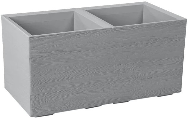Lamela Kvetináč Karo Eco Coffee doska, sivý, 800 × 400 × 400 mm