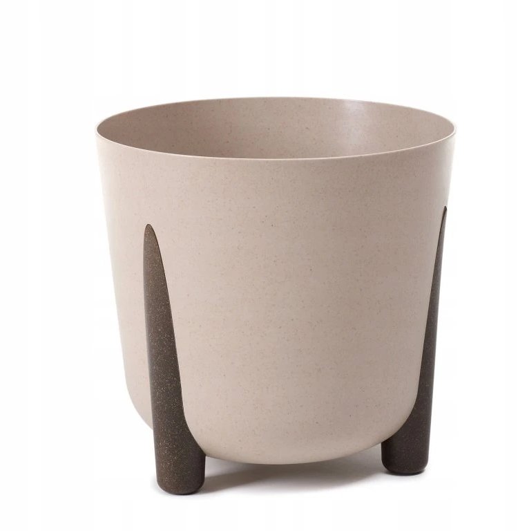 Lamela Kvetináč Frida priemer 21 cm, recycled Latté