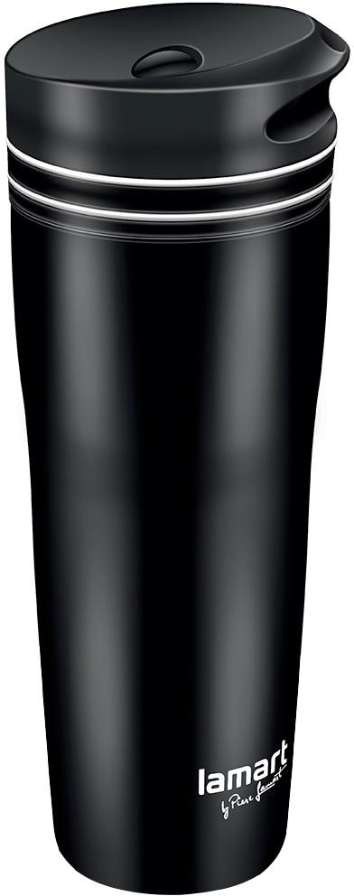 Lamart termohrnček 360 ml čierno/biely MANQ LT4049