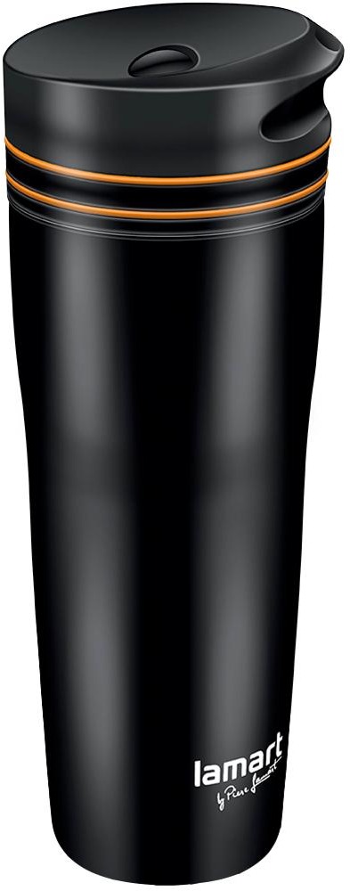 Lamart termohrnček 360 ml čierno/oranžový MANQ LT4051