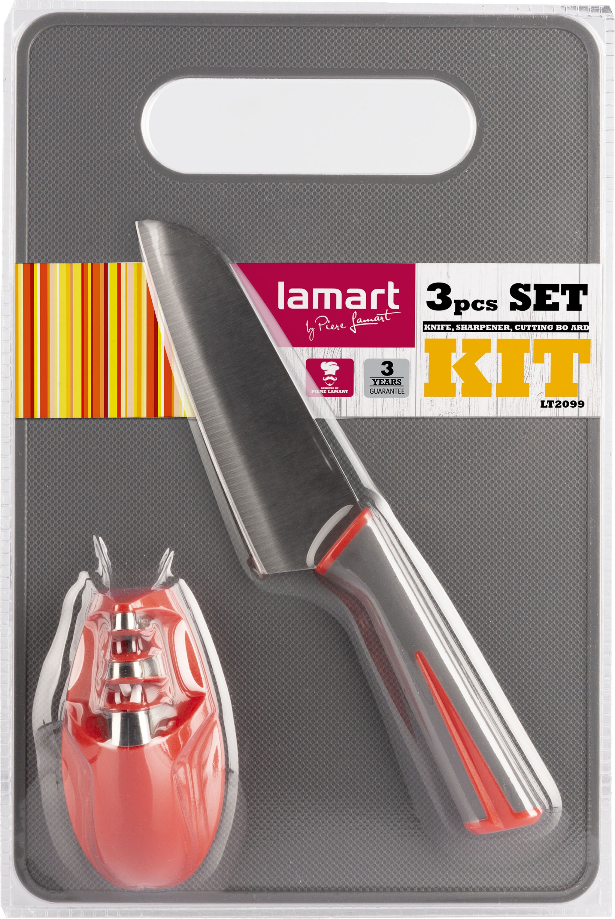 LAMART LT2099 NÔŽ, BRÚSKA, DOSKA, KIT